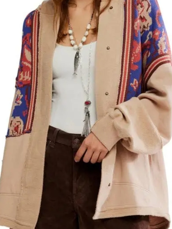 Free People Sweaters - NWT FREE PEOPLE BOWERY HOODED SWEATSHIRT XL *SOLD OUT STYLE***